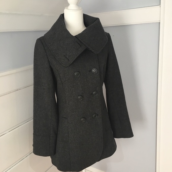 Ben Sherman Womens Funnel Neck Peacoat 